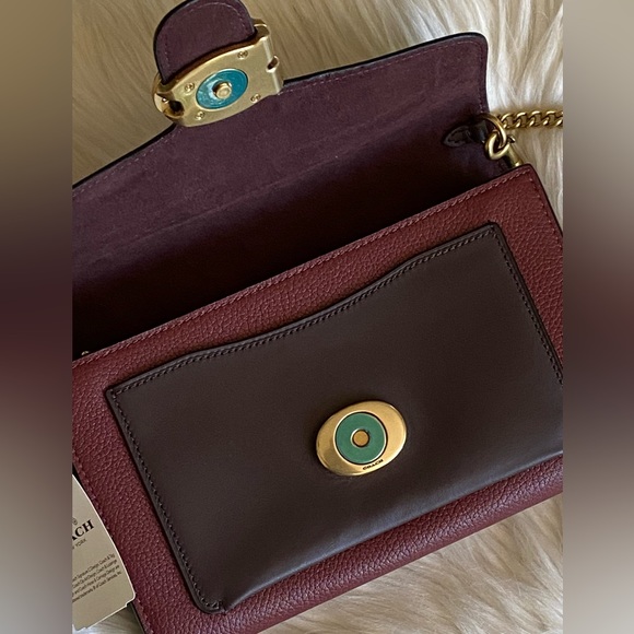 C4203 - Coach Tabby Chain Clutch in Colorblock with Snakeskin Detail - Picture 11 of 13